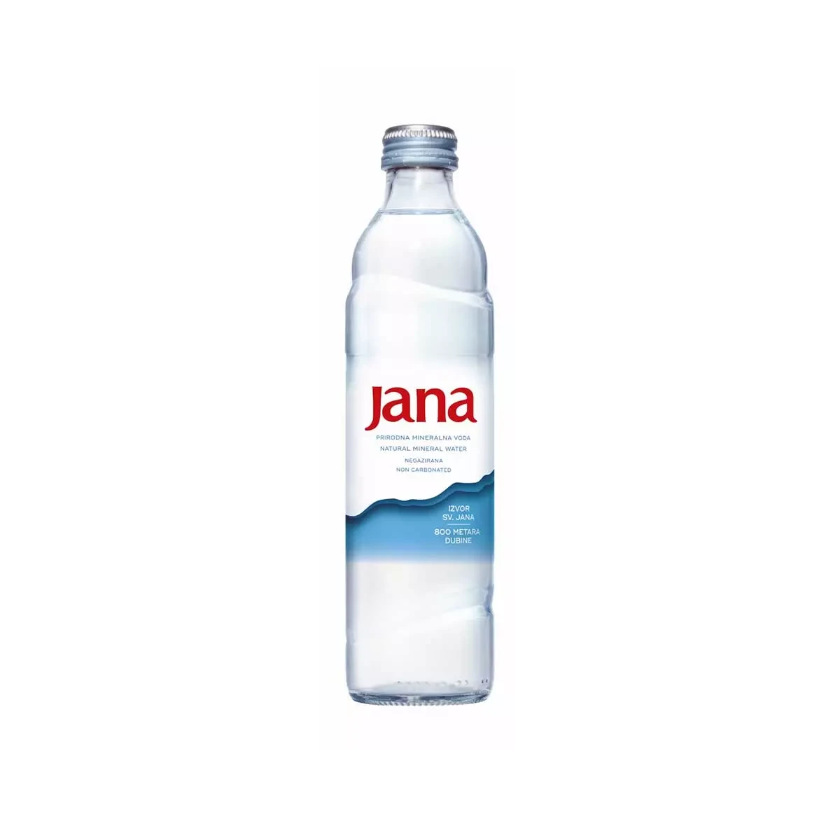 Jana plată sticlă, 0,33 l, 24 buc.