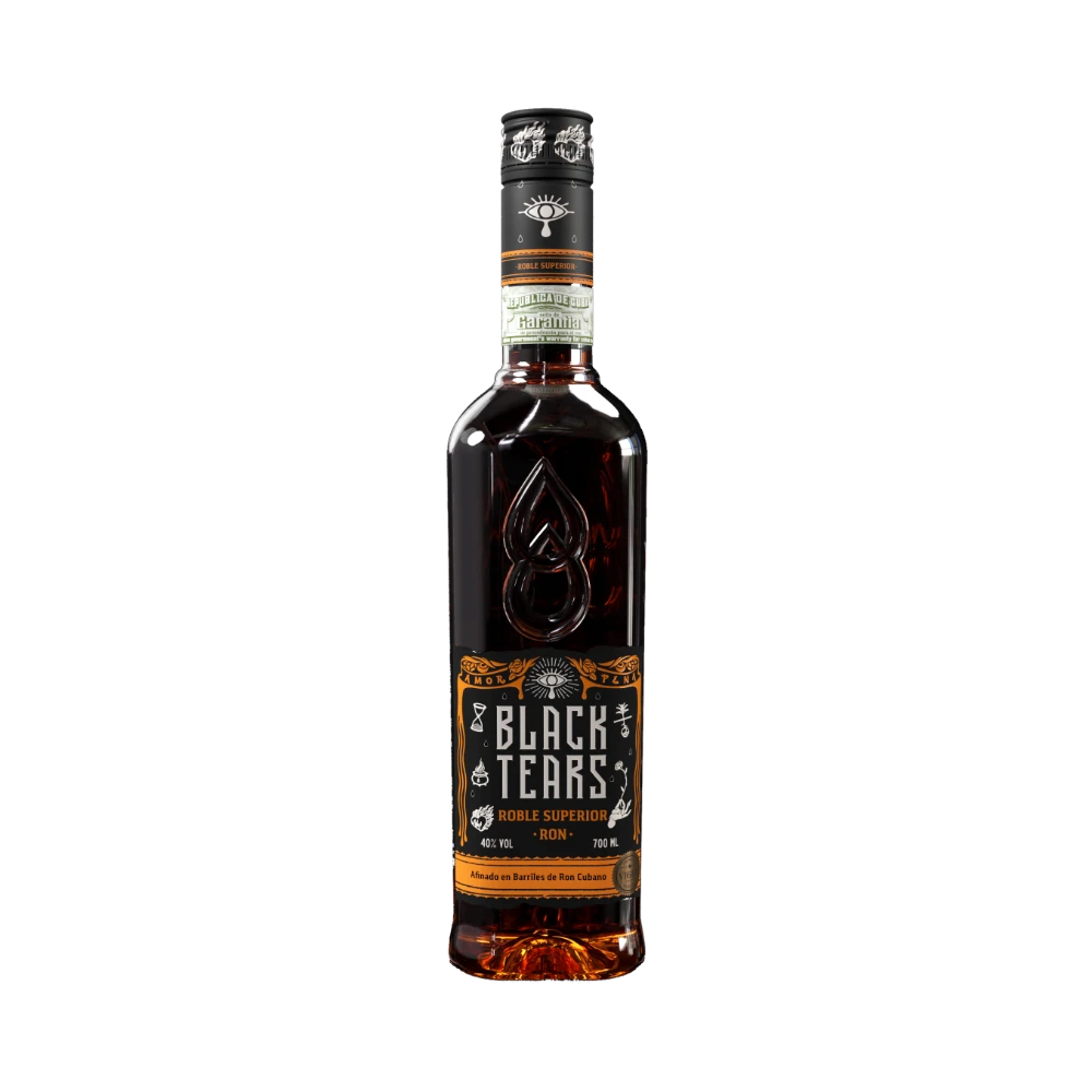Black Tears Roble Superior 40% — Rom maturat în butoaie de stejar