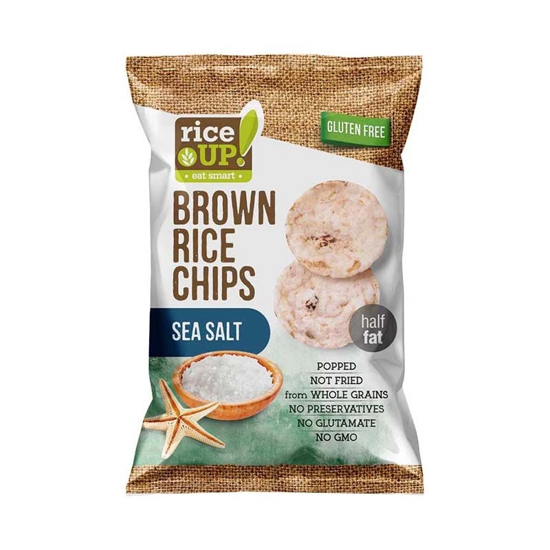Chipsuri Rice Up din orez cu sare de mare 60 g