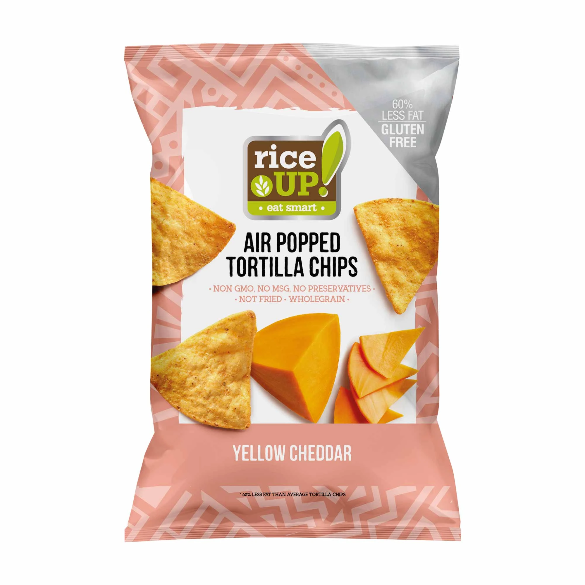Chipsuri Tortilla Rice Up din porumb cu cașcaval cheddar 60 g