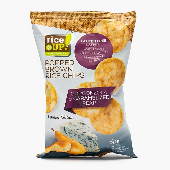 Chipsuri Rice Up din orez cu gorgonzola și pere 60 g